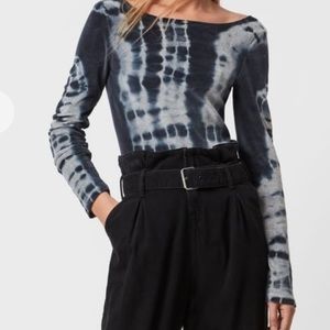 New with tag AllSaints Velvet Body Suite